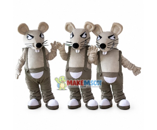 Nasty Mouse With Bad Idea Mascot Costume Nasty Mouse With Bad Idea Mascot Costume