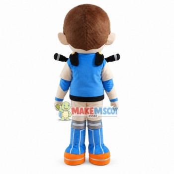 Practicing Sport Boy Mascot Costume Practicing Sport Boy Mascot Costume