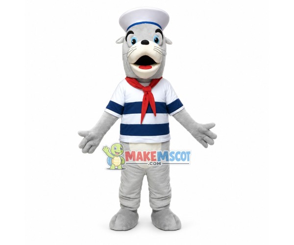 Honest Sailor Seal Mascot Costume Honest Sailor Seal Mascot Costume