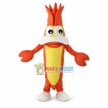 Orange River Prawn Mascot Costume Orange River Prawn Mascot Costume