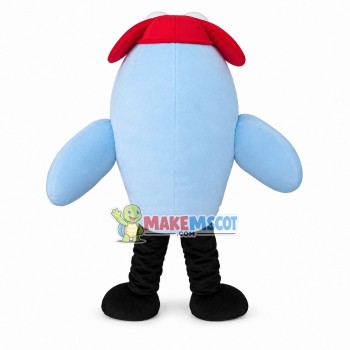 Cartoon Dolphin Wearing Red Tie Mascot Costume Cartoon Dolphin Wearing Red Tie Mascot Costume