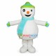 Vivid Snowman With Button Eyes Mascot Costume