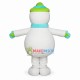 Vivid Snowman With Button Eyes Mascot Costume