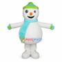Vivid Snowman With Button Eyes Mascot Costume