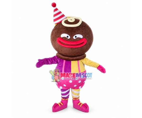 Chocolate Cream Cookie Mascot Costume