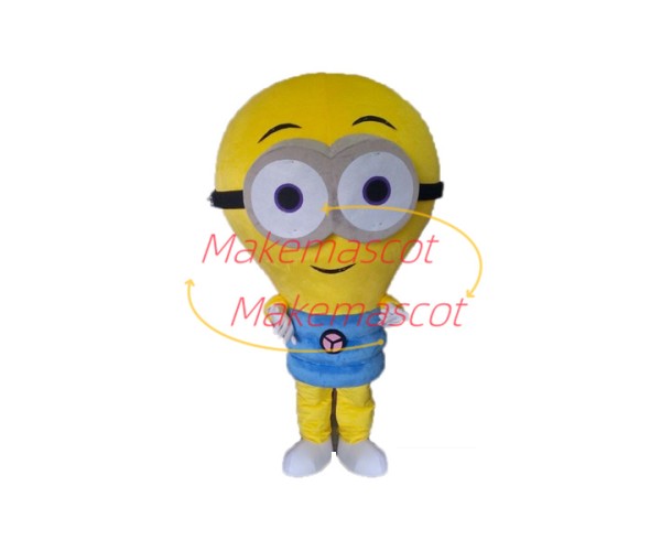 Rotating Cartoon Light Bulb Mascot Costume