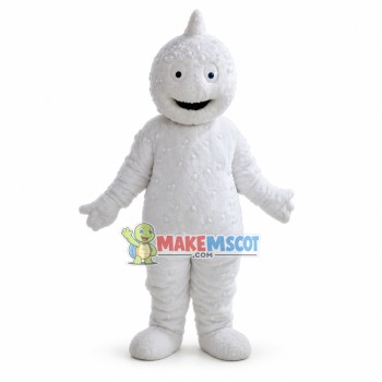Hairy Monster Covered In Transparent Beads Mascot Costume