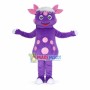 Purple Four-eared Happy Pig Mascot Costume