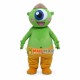 Green One-eyed Monster Cartoon Mascot Costume Green One-eyed Monster Cartoon Mascot Costume