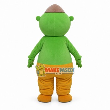 Green One-eyed Monster Cartoon Mascot Costume Green One-eyed Monster Cartoon Mascot Costume