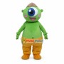 Green One-eyed Monster Cartoon Mascot Costume
