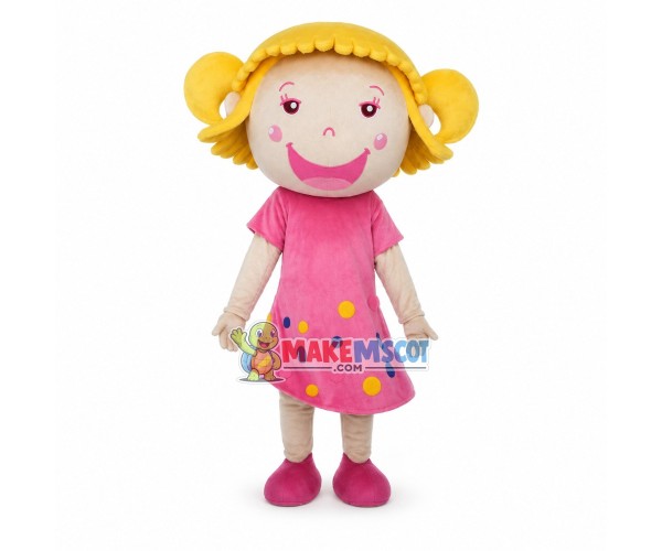 Active Happy Smiling Child Mascot Costume Active Happy Smiling Child Mascot Costume