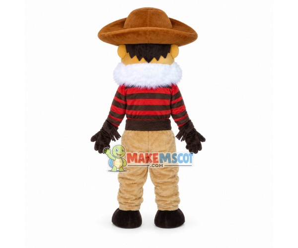 Hard-working White-beard Farmer Mascot Costume Hard-working White-beard Farmer Mascot Costume