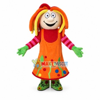 Kindergarten Childlike Doll Mascot Costume