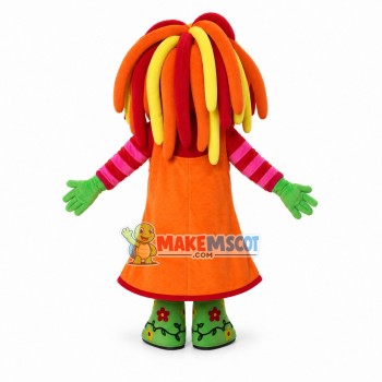 Kindergarten Childlike Doll Mascot Costume Kindergarten Childlike Doll Mascot Costume