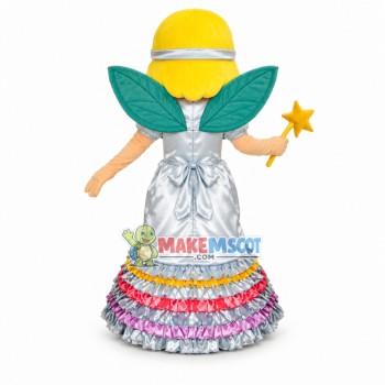 The Pretty Girl In Flower Fairy Suit Mascot Costume The Pretty Girl In Flower Fairy Suit Mascot Costume