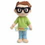 Science Boy Wearing Black Frame Glasses Mascot Costume