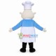Fat Chef With Smile Mascot Costume Fat Chef With Smile Mascot Costume
