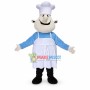 Fat Chef With Smile Mascot Costume