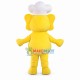 Little Yellow Elephant Chef Mascot Costume Little Yellow Elephant Chef Mascot Costume