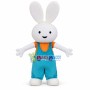 The Bunny In Loose Suspenders Mascot Costume