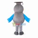 Learned Gray Doctor Bird Mascot Costume
