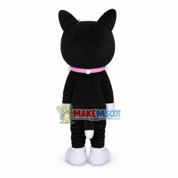 Beautiful Pet Cat With Pink Collar Mascot Costume Beautiful Pet Cat With Pink Collar Mascot Costume