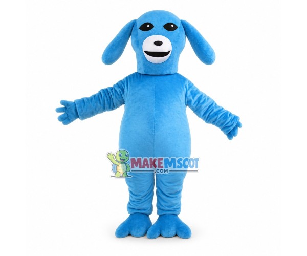 Trained Blue Dog Mascot Costume Trained Blue Dog Mascot Costume