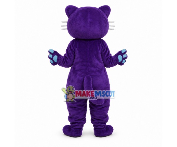 Pure Simple Purple Leopard Mascot Costume