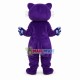 Pure Simple Purple Leopard Mascot Costume