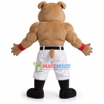 Muscular Bulldog Player Mascot Costume Muscular Bulldog Player Mascot Costume