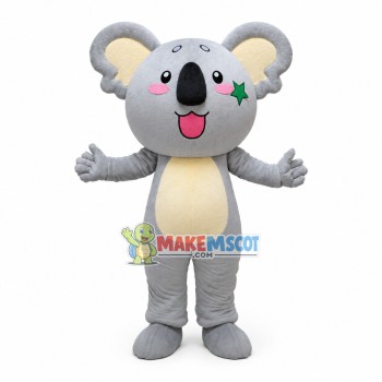 Anxious Gray Star Koala Mascot Costume Anxious Gray Star Koala Mascot Costume