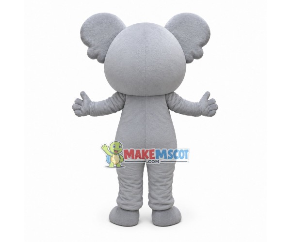 Anxious Gray Star Koala Mascot Costume Anxious Gray Star Koala Mascot Costume