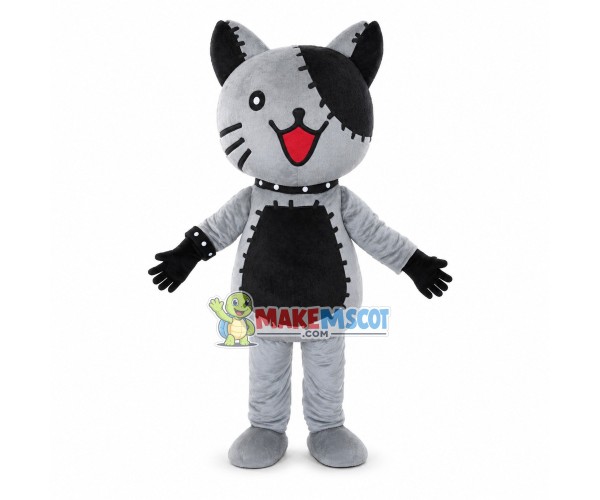 Smiling Cartoon Mechanical Cat Mascot Costume Smiling Cartoon Mechanical Cat Mascot Costume