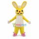 Panic Rabbit In Pink Slippers Mascot Costume Panic Rabbit In Pink Slippers Mascot Costume