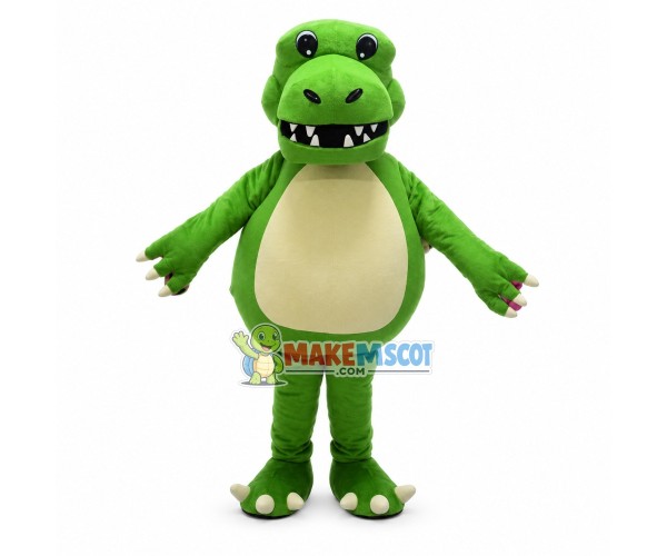Adult Green Sharp Teeth Dragon Mascot Costume Adult Green Sharp Teeth Dragon Mascot Costume