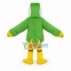 Bright Green Hairy Kingfisher Mascot Costume Bright Green Hairy Kingfisher Mascot Costume