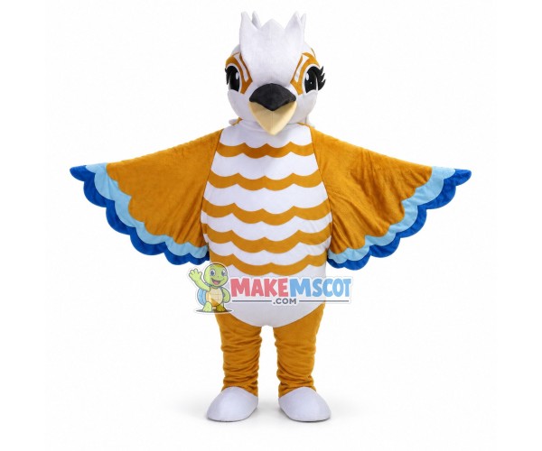 Chirping White-headed Bird Mascot Costume
