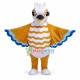 Chirping White-headed Bird Mascot Costume Chirping White-headed Bird Mascot Costume