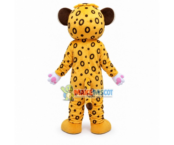 Little Blue-eyed Leopard Mascot Costume Little Blue-eyed Leopard Mascot Costume