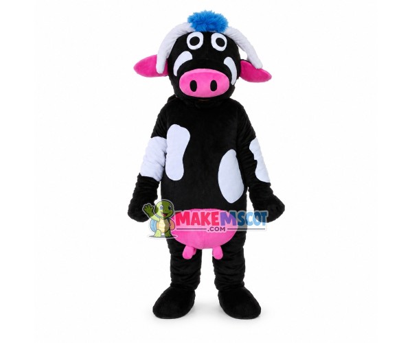 Pink Nosed Milk Cow Mascot Costume Pink Nosed Milk Cow Mascot Costume