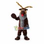 Rare Reindeer With Golden Antlers Mascot Costume