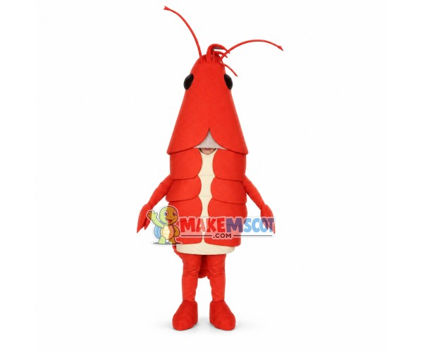 Cartoon Prawn of Breathable Material Mascot Costume Cartoon Prawn of Breathable Material Mascot Costume
