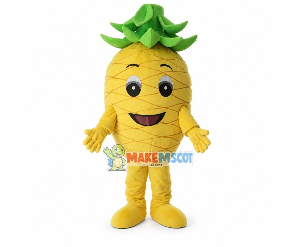Peeled Juicy Pineapple Mascot Costume Peeled Juicy Pineapple Mascot Costume