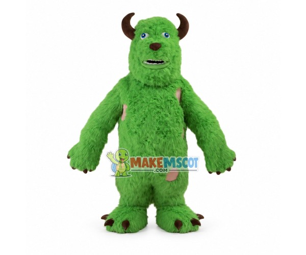 Sullivan the Green Shaggy Monster Mascot Costume Sullivan the Green Shaggy Monster Mascot Costume