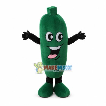 Green Vegetable Okra Mascot Costume Green Vegetable Okra Mascot Costume