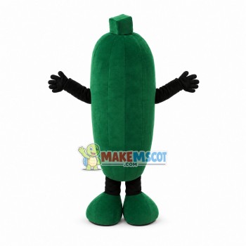 Green Vegetable Okra Mascot Costume Green Vegetable Okra Mascot Costume