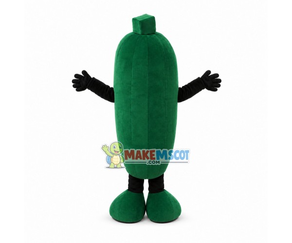 Green Vegetable Okra Mascot Costume Green Vegetable Okra Mascot Costume