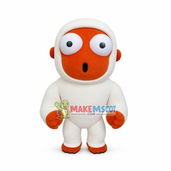 Surprised The Snow White Monkey Mascot Costume Surprised The Snow White Monkey Mascot Costume