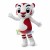 Active Cartoon Circle Tiger Mascot Costume